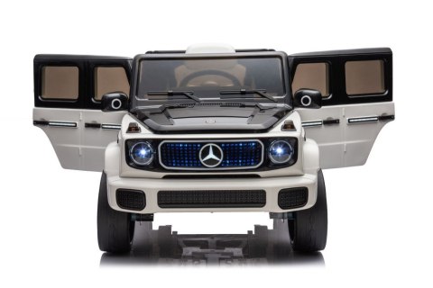 Auto Na Akumulator Mercedes EQG 4x4 Biały LEAN CARS Auto Na Akumulator Mercedes EQG 4x4 Biały LEAN CARS