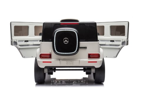 Auto Na Akumulator Mercedes EQG 4x4 Biały LEAN CARS Auto Na Akumulator Mercedes EQG 4x4 Biały LEAN CARS