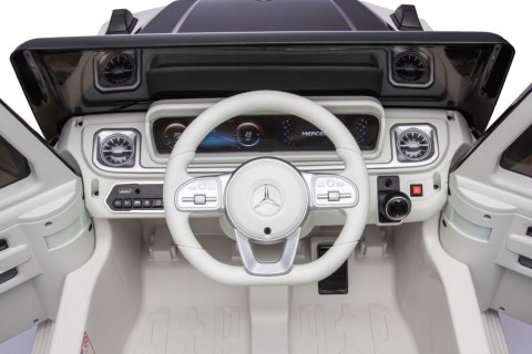 Auto Na Akumulator Mercedes EQG 4x4 Biały LEAN CARS Auto Na Akumulator Mercedes EQG 4x4 Biały LEAN CARS