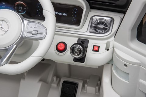 Auto Na Akumulator Mercedes EQG 4x4 Biały LEAN CARS Auto Na Akumulator Mercedes EQG 4x4 Biały LEAN CARS