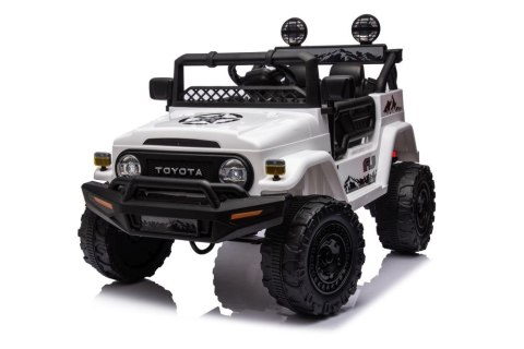 Auto Na Akumulator Toyota FJ Biała 4x4 LEAN CARS Auto Na Akumulator Toyota FJ Biała 4x4 LEAN CARS