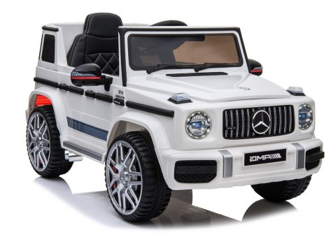 Auto na Akumulator Mercedes G63 Biały BBH-0003 LEAN CARS Auto na Akumulator Mercedes G63 Biały BBH-0003 LEAN CARS