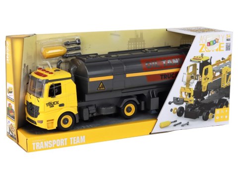 Cysterna DIY Do Skręcania i Rozkręcania Żółta Światła Dźwięk LEAN Toys Cysterna DIY Do Skręcania i Rozkręcania Żółta Światła Dźwięk LEAN Toys