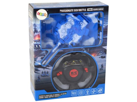 Czołg R/C Zdalnie Sterowany Światła Dźwięk Niebieski 1:18 27MHz LEAN Toys Czołg R/C Zdalnie Sterowany Światła Dźwięk Niebieski 1:18 27MHz LEAN Toys