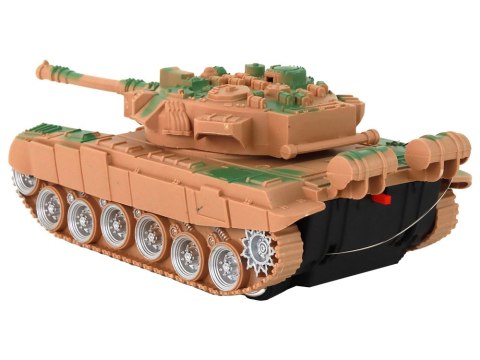 Czołg R/C Zdalnie Sterowany Światła Dźwięk Piaskowy 1:18 27MHz LEAN Toys Czołg R/C Zdalnie Sterowany Światła Dźwięk Piaskowy 1:18 27MHz LEAN Toys