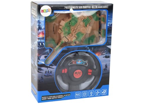 Czołg R/C Zdalnie Sterowany Światła Dźwięk Piaskowy 1:18 27MHz LEAN Toys Czołg R/C Zdalnie Sterowany Światła Dźwięk Piaskowy 1:18 27MHz LEAN Toys