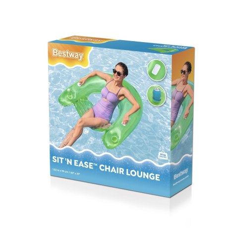 Dmuchany Fotel Wodny 152cm x 99cm Bestway 43118 Niebieski Zielony Bestway Dmuchany Fotel Wodny 152cm x 99cm Bestway 43118 Niebieski Zielony Bestway