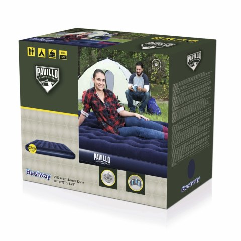 Dmuchany Materac 2-Osobowy 203 x 183 x 22 cm Bestway 67004 Bestway Dmuchany Materac 2-Osobowy 203 x 183 x 22 cm Bestway 67004 Bestway