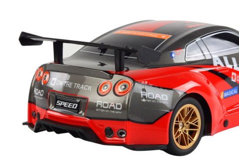 Duże Auto Sportowe Zdalnie Sterowane 1:10 Czerwone LEAN Toys Duże Auto Sportowe Zdalnie Sterowane 1:10 Czerwone LEAN Toys