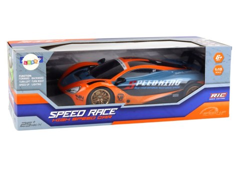 Duże Auto Sportowe Zdalnie Sterowane 1:10 Pomarańczowe LEAN Toys Duże Auto Sportowe Zdalnie Sterowane 1:10 Pomarańczowe LEAN Toys