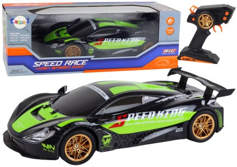 Duże Auto Sportowe Zdalnie Sterowane 1:10 Zielono-Czarne LEAN Toys Duże Auto Sportowe Zdalnie Sterowane 1:10 Zielono-Czarne LEAN Toys