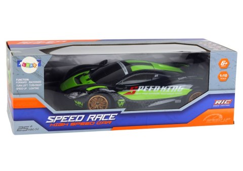 Duże Auto Sportowe Zdalnie Sterowane 1:10 Zielono-Czarne LEAN Toys Duże Auto Sportowe Zdalnie Sterowane 1:10 Zielono-Czarne LEAN Toys