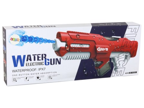 Duży Pistolet Na Wodę Czerwony 750ml Okulary LEAN Toys Duży Pistolet Na Wodę Czerwony 750ml Okulary LEAN Toys