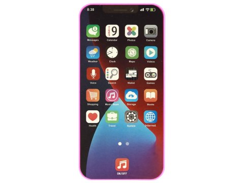 Dziecięcy Telefon Ze Światłem i Muzyką Różowy LEAN TOYS Dziecięcy Telefon Ze Światłem i Muzyką Różowy LEAN TOYS
