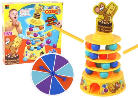 Gra Zręcznościowa Mysz Myszki Kulki Zjeżdżalnia Wieża Piłeczki LEAN Toys Gra Zręcznościowa Mysz Myszki Kulki Zjeżdżalnia Wieża Piłeczki LEAN Toys