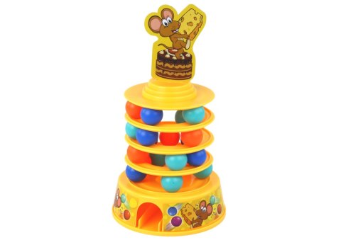 Gra Zręcznościowa Mysz Myszki Kulki Zjeżdżalnia Wieża Piłeczki LEAN Toys Gra Zręcznościowa Mysz Myszki Kulki Zjeżdżalnia Wieża Piłeczki LEAN Toys
