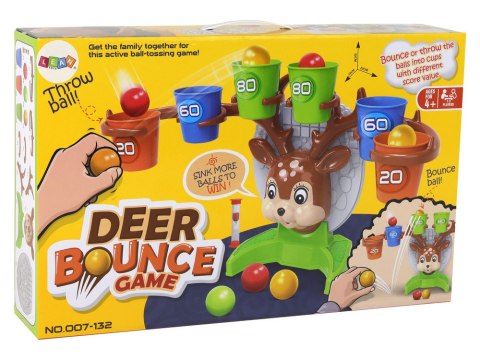 Gra Zręcznościowa Rzucanie Piłeczką Do Celu Jelonek LEAN Toys Gra Zręcznościowa Rzucanie Piłeczką Do Celu Jelonek LEAN Toys