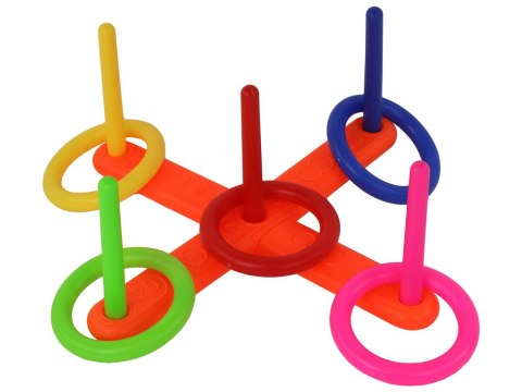 Gra Zręcznościowa Rzut Do Celu Kolorowe Obręcze LEAN Toys Gra Zręcznościowa Rzut Do Celu Kolorowe Obręcze LEAN Toys