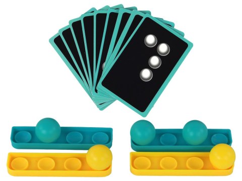 Gra Zręcznościowa Skaczące Piłeczki Tarcza Układanka LEAN Toys Gra Zręcznościowa Skaczące Piłeczki Tarcza Układanka LEAN Toys