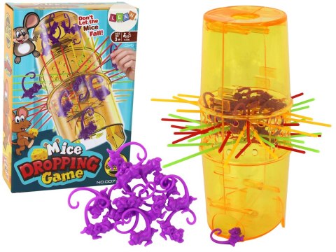 Gra Zręcznościowa Złap Myszkę Spadające Myszki Bierki LEAN Toys Gra Zręcznościowa Złap Myszkę Spadające Myszki Bierki LEAN Toys