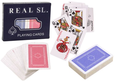 Karty Do Gry Real Sl Dwie Talie LEAN TOYS Karty Do Gry Real Sl Dwie Talie LEAN TOYS
