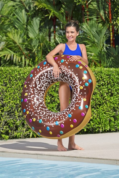 Koło Do Pływania Donut Pączek Brązowy 107 cm Bestway 36118 Bestway Koło Do Pływania Donut Pączek Brązowy 107 cm Bestway 36118 Bestway