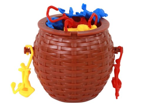 Koszyk Małpek Spadające Małpki Gra Zręcznościowa LEAN Toys Koszyk Małpek Spadające Małpki Gra Zręcznościowa LEAN Toys