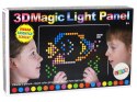 Magiczna Tablica Edukacyjna 3D Podświetlana Układanka 180 ele. LEAN Toys