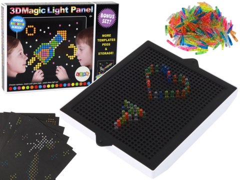 Magiczna Tablica Układanka 3D 276 Elementów Podświetlana LEAN Toys Magiczna Tablica Układanka 3D 276 Elementów Podświetlana LEAN Toys