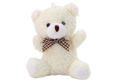 Pluszowy Biały Mały Miś Przytulanka Maskotka Breloczek 10cm LEAN TOYS Pluszowy Biały Mały Miś Przytulanka Maskotka Breloczek 10cm LEAN TOYS
