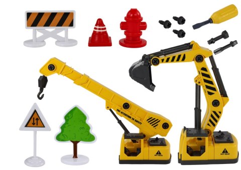 Pojazdy Budowlane Dźwięk Światła 1:12 DIY Betoniarka Dźwig Koparka LEAN Toys Pojazdy Budowlane Dźwięk Światła 1:12 DIY Betoniarka Dźwig Koparka LEAN Toys
