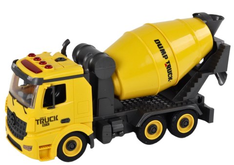 Pojazdy Budowlane Dźwięk Światła 1:12 DIY Betoniarka Dźwig Koparka LEAN Toys Pojazdy Budowlane Dźwięk Światła 1:12 DIY Betoniarka Dźwig Koparka LEAN Toys