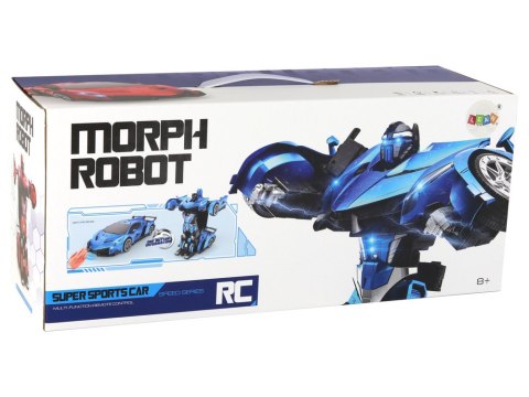 Samochód- Robot Transformacja R/C 1:10 Czerwony Sterowanie Gestami LEAN Toys Samochód- Robot Transformacja R/C 1:10 Czerwony Sterowanie Gestami LEAN Toys