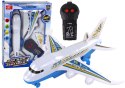 Samolot Pasażerski Zdalnie Sterowany R/C Światła Biały DIY LEAN Toys