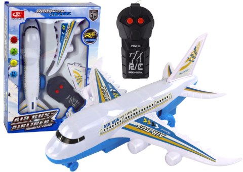 Samolot Pasażerski Zdalnie Sterowany R/C Światła Biały DIY LEAN Toys Samolot Pasażerski Zdalnie Sterowany R/C Światła Biały DIY LEAN Toys