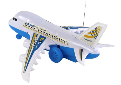 Samolot Pasażerski Zdalnie Sterowany R/C Światła Biały DIY LEAN Toys Samolot Pasażerski Zdalnie Sterowany R/C Światła Biały DIY LEAN Toys