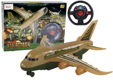 Samolot R/C Zdalnie Sterowany Wojskowy Moro Światła Pilot LEAN Toys Samolot R/C Zdalnie Sterowany Wojskowy Moro Światła Pilot LEAN Toys