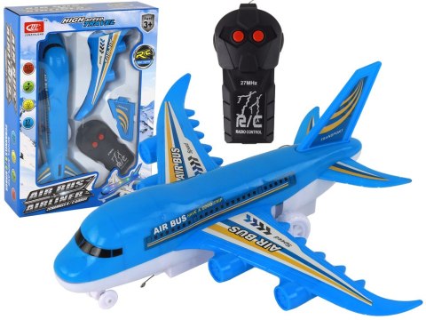 Samolot Zdalnie Sterowany R/C Światła Niebieski DIY LEAN Toys Samolot Zdalnie Sterowany R/C Światła Niebieski DIY LEAN Toys