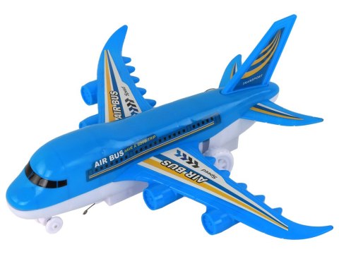 Samolot Zdalnie Sterowany R/C Światła Niebieski DIY LEAN Toys Samolot Zdalnie Sterowany R/C Światła Niebieski DIY LEAN Toys