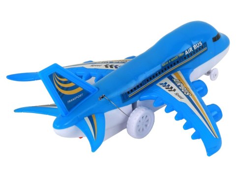 Samolot Zdalnie Sterowany R/C Światła Niebieski DIY LEAN Toys Samolot Zdalnie Sterowany R/C Światła Niebieski DIY LEAN Toys