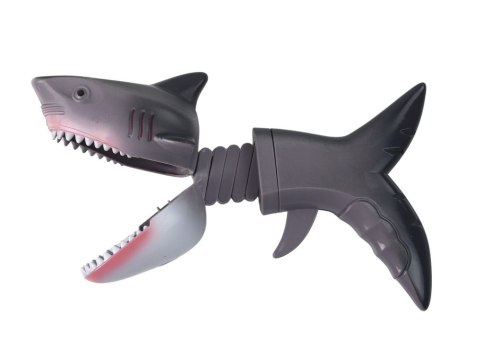 Zabawka Gryząca Chwytacz Rekin Sprężyna Szary LEAN TOYS Zabawka Gryząca Chwytacz Rekin Sprężyna Szary LEAN TOYS