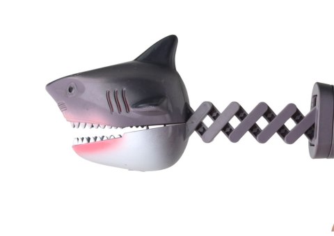 Zabawka Gryząca Chwytacz Rekin Sprężyna Szary LEAN TOYS Zabawka Gryząca Chwytacz Rekin Sprężyna Szary LEAN TOYS