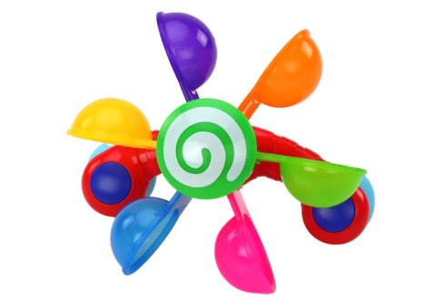 Zabawka Obrotowa Do Kąpieli Kolorowe Miseczki Dwie Łyżki LEAN Toys Zabawka Obrotowa Do Kąpieli Kolorowe Miseczki Dwie Łyżki LEAN Toys