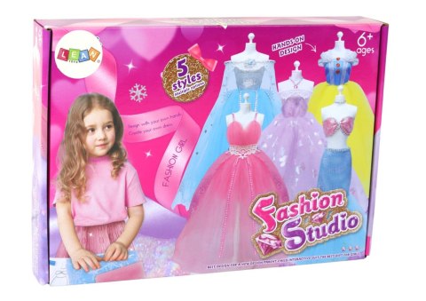 Zestaw Artystyczny Kreatywny Do Tworzenia Kreacji Sukienek LEAN Toys Zestaw Artystyczny Kreatywny Do Tworzenia Kreacji Sukienek LEAN Toys