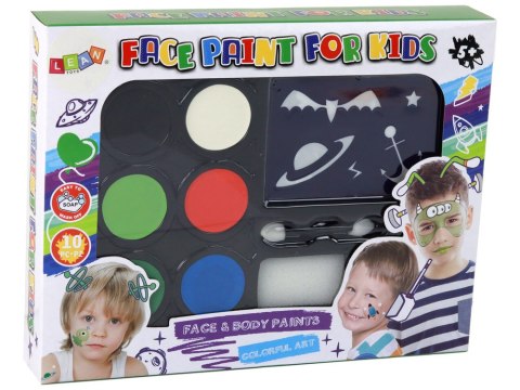 Zestaw Do Makijażu Dla Dzieci DIY Malowanie Twarzy Szablony LEAN Toys Zestaw Do Makijażu Dla Dzieci DIY Malowanie Twarzy Szablony LEAN Toys