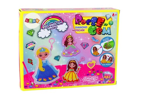 Zestaw Koralików Do Wyklejania DIY Księżniczka Brelok Kieszonka LEAN Toys Zestaw Koralików Do Wyklejania DIY Księżniczka Brelok Kieszonka LEAN Toys