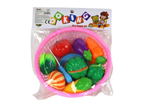 Zestaw Warzyw na Rzepy W Koszyczku 8 Szt Talerzyk Nóż LEAN Toys Zestaw Warzyw na Rzepy W Koszyczku 8 Szt Talerzyk Nóż LEAN Toys