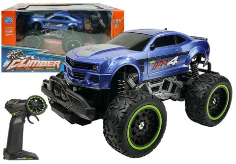Auto Zdalnie Sterowane R/C 6.5 km/h Wysokie Koła Niebieskie LEAN Toys Auto Zdalnie Sterowane R/C 6.5 km/h Wysokie Koła Niebieskie LEAN Toys