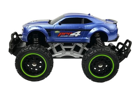 Auto Zdalnie Sterowane R/C 6.5 km/h Wysokie Koła Niebieskie LEAN Toys Auto Zdalnie Sterowane R/C 6.5 km/h Wysokie Koła Niebieskie LEAN Toys