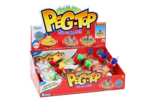 Bączek Dla Dzieci Do Kręcenia Tradycyjny Wirujący 15cm x 14cm 3 Wzory LEAN Toys Bączek Dla Dzieci Do Kręcenia Tradycyjny Wirujący 15cm x 14cm 3 Wzory LEAN Toys